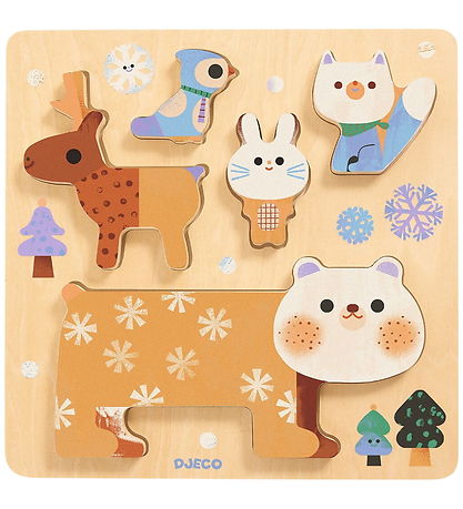 Djeco Puslespil - WoodyStack
