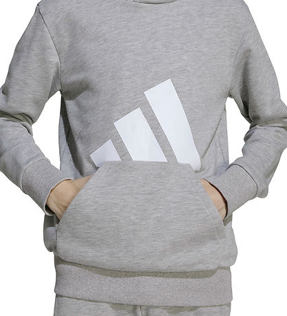 adidas Performance Hættetrøje - J BL FT HD 280 - Mgreyh/White