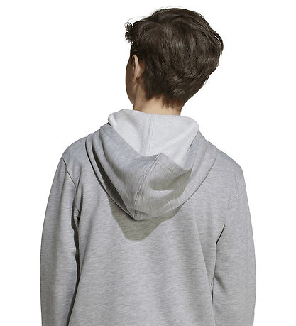 adidas Performance Hættetrøje - J BL FT HD 280 - Mgreyh/White