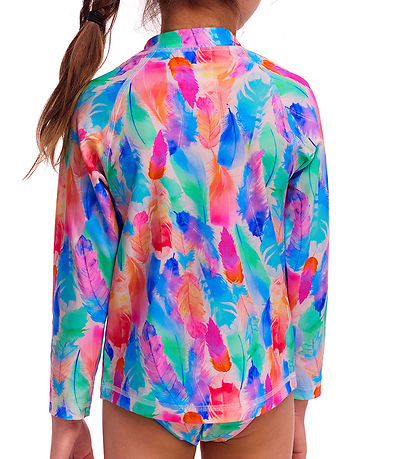 Funkita Badebluse - Zippy Rash Vest - UV50+ - Tickle Pink