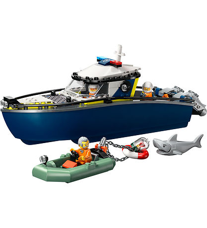 LEGO® City - Politibåd På Forbryderjagt 60456 - 264 Dele