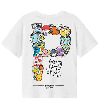 Name It T-shirt - Noos - NkmJeno - Pokémon - Bright White