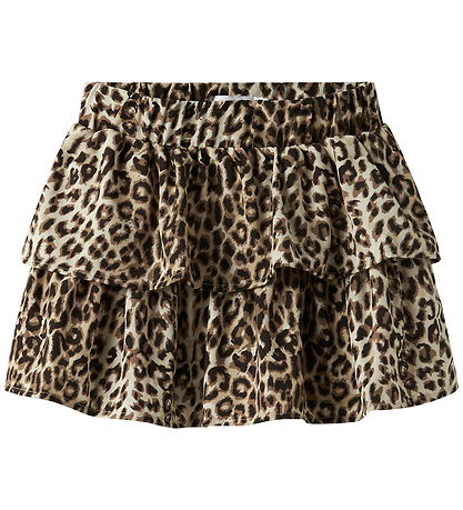 Name It Nederdel - NkfVinaya - Noos - Black/Leopard AOP