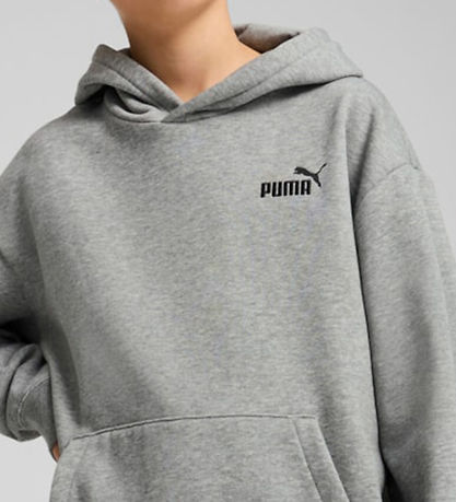 Puma Hættetrøje - ESS Small No. 1 Logo - Grå