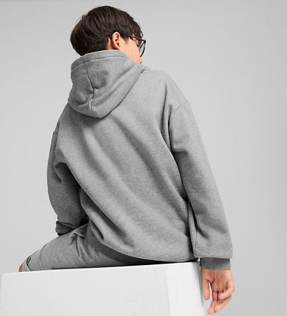 Puma Hættetrøje - ESS Small No. 1 Logo - Grå