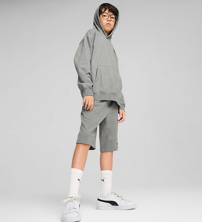 Puma Hættetrøje - ESS Small No. 1 Logo - Grå