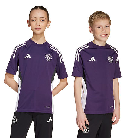 adidas Performance Fodboldtrøje - MUFC TR JSY Y - AURPLU/WHITE/B