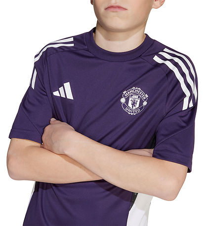 adidas Performance Fodboldtrøje - MUFC TR JSY Y - AURPLU/WHITE/B