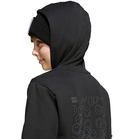 adidas Performance Hættetrøje - J SMI - Sort/Hvid