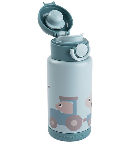 Done by Deer Termoflaske - 340 ml - Tiny Farm - Blå