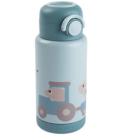 Done by Deer Termoflaske - 340 ml - Tiny Farm - Blå