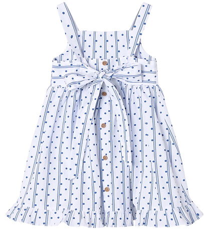 Fliink Kjole - Polka - Cloud Dancer Dot Aop