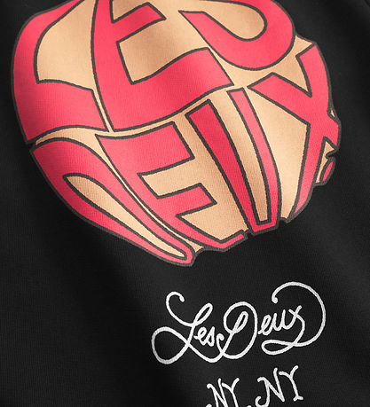 Les Deux Sweatshirt - Orchard - Sort m. Print