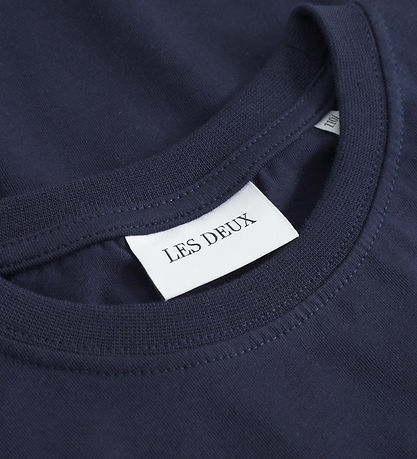 Les Deux Bluse - Racing - Dark Navy Blue m. Logo