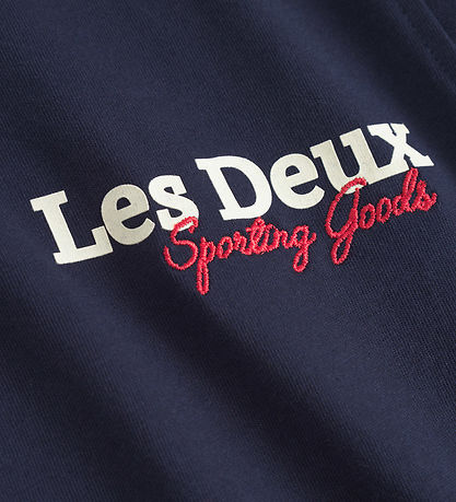 Les Deux Bluse - Racing - Dark Navy Blue m. Logo