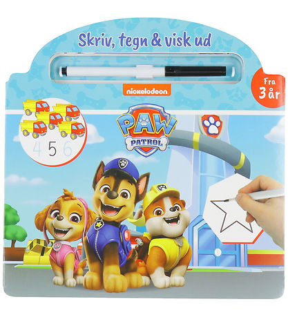 Alvilda Aktivitetsbog - Paw Patrol - Skriv, Tegn og Visk Ud