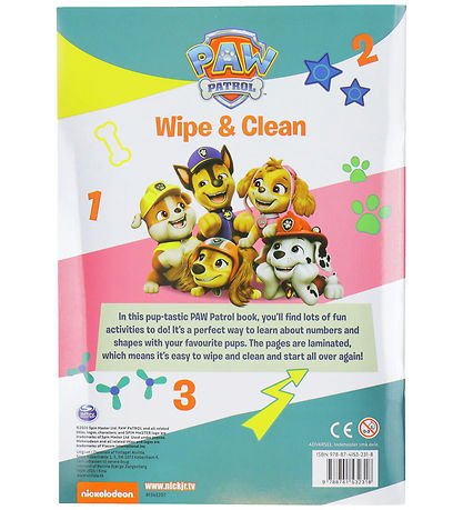 Alvilda Aktivitetsbog - Paw Patrol - Wipe & Clean