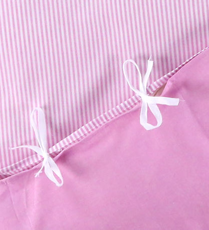 Nørgaard Madsens Sengetøj - Junior - Hvid m. Pink Stribe