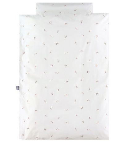 Nørgaard Madsens Sengetøj - Voksen - Off White m. Blomst på Stil