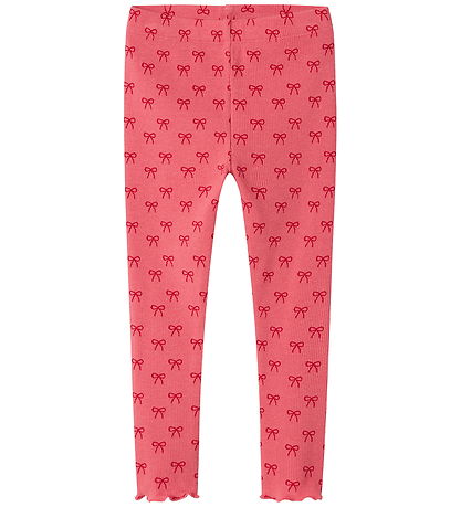 Name It Leggings - Rib - NmfKarinna - Rapture Rose