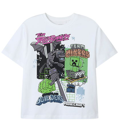 Name It T-shirt - Noos - NkmJahi Minecraft - Bright White