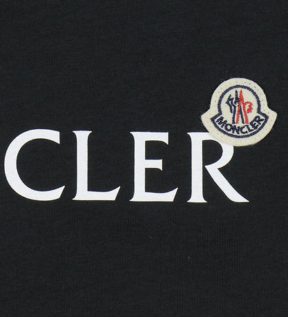 Moncler T-shirt - Sort m. Logo