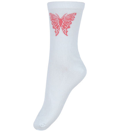 Name It Strømper - NkfVilde - 5-pak - Bright White/Hearts