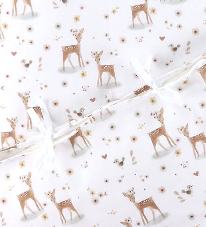 Nørgaard Madsens Sengetøj - Baby - Off White m. Bambi/Blomster
