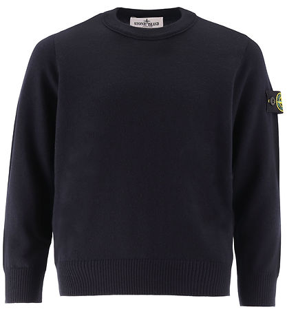 Stone Island Bluse - Strik - Uld - Navy Blue