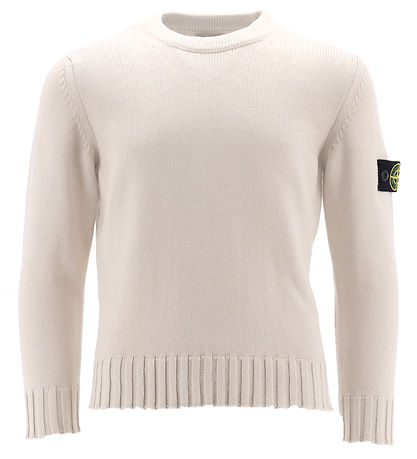 Stone Island Bluse - Uld - Natural White