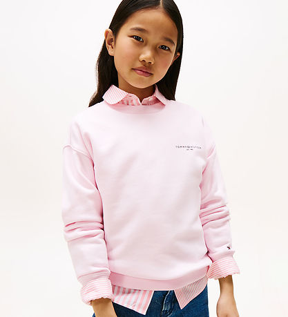 Tommy Hilfiger Sweatshirt - Mini Corp - Light Pink