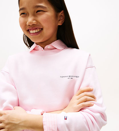 Tommy Hilfiger Sweatshirt - Mini Corp - Light Pink
