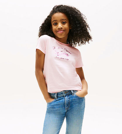 Tommy Hilfiger T-shirt - Tommy Script - Light Pink