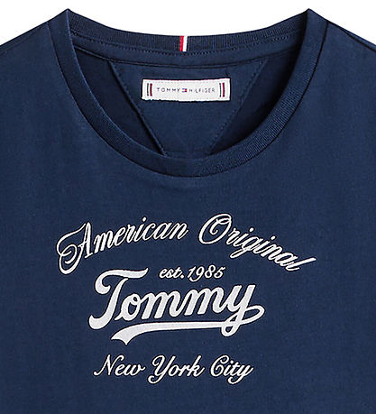 Tommy Hilfiger T-shirt - Tommy Script - Dark Night Navy