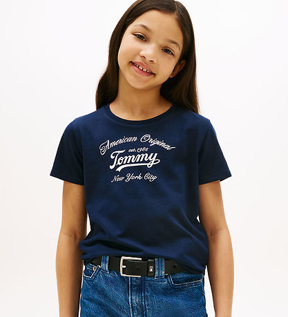 Tommy Hilfiger T-shirt - Tommy Script - Dark Night Navy