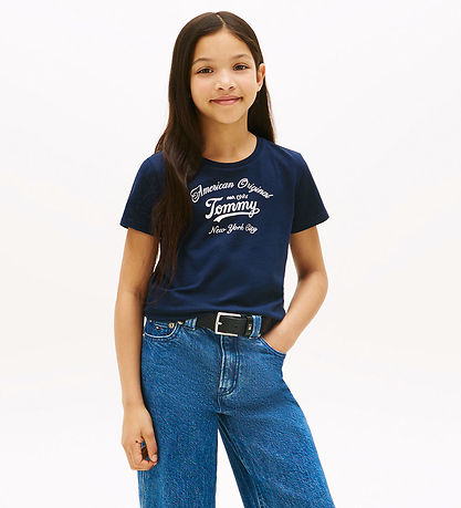 Tommy Hilfiger T-shirt - Tommy Script - Dark Night Navy