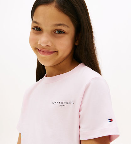 Tommy Hilfiger T-shirt - Mini Corp - Light Pink