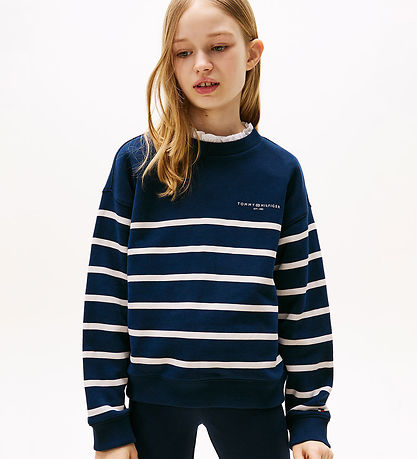 Tommy Hilfiger Bluse - Mini Corp - Dark Night Navy Stripe