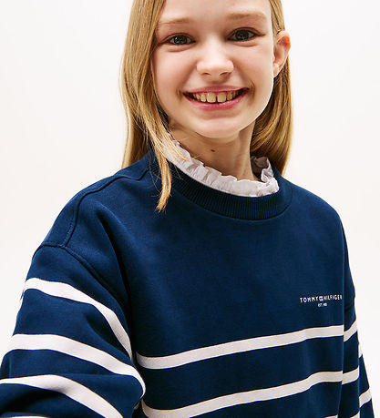 Tommy Hilfiger Bluse - Mini Corp - Dark Night Navy Stripe