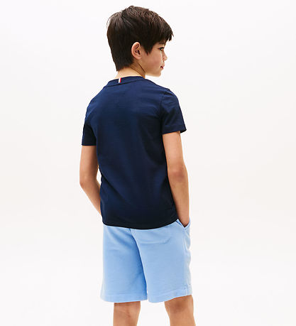 Tommy Hilfiger T-shirt - Script Flag - Dark Night Navy