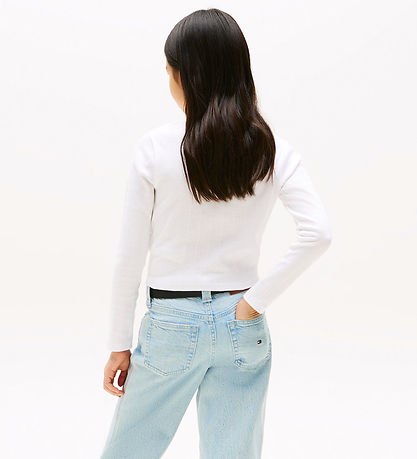 Tommy Hilfiger Bluse - Pointelle - White