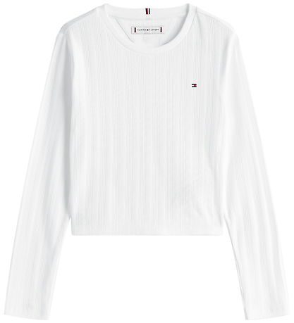 Tommy Hilfiger Bluse - Pointelle - White