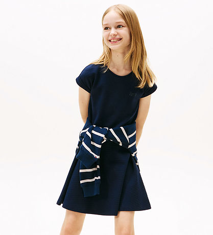 Tommy Hilfiger Kjole - Spacer Interlock - Dark Night Navy