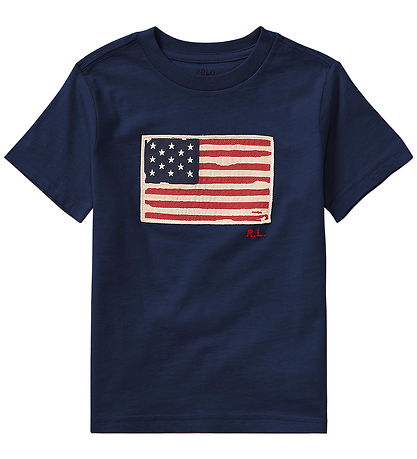 Polo Ralph Lauren T-shirt - Navy m. Flag