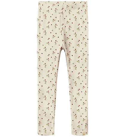 Lil' Aterlier Leggings - Rib - NmfLavo - Turtledove/Clover