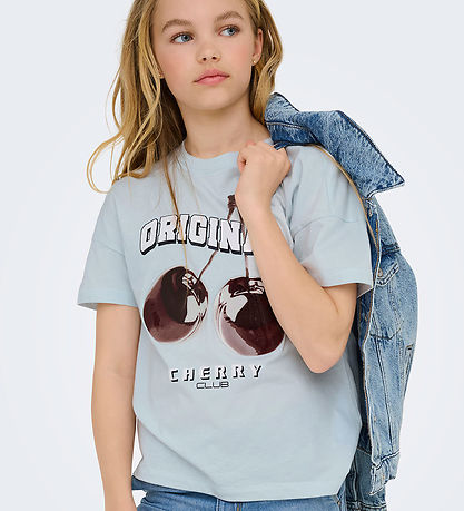 Kids Only T-shirt - KogCarrie - Ballad Blue/Original