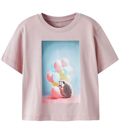 Name It T-shirt - NmfVotea - Lilac/Hegdehog