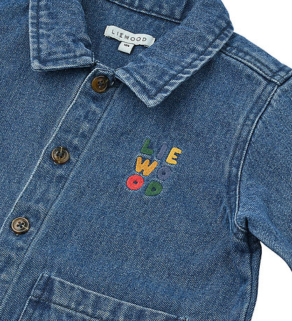 Liewood Denimjakke - Kinsley Placement - Medium Blue Denim