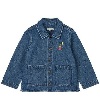 Liewood Denimjakke - Kinsley Placement - Medium Blue Denim