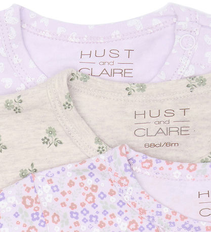 Hust and Claire Bluse - Alda GreenFlower - 3-pak - Wheat Melange